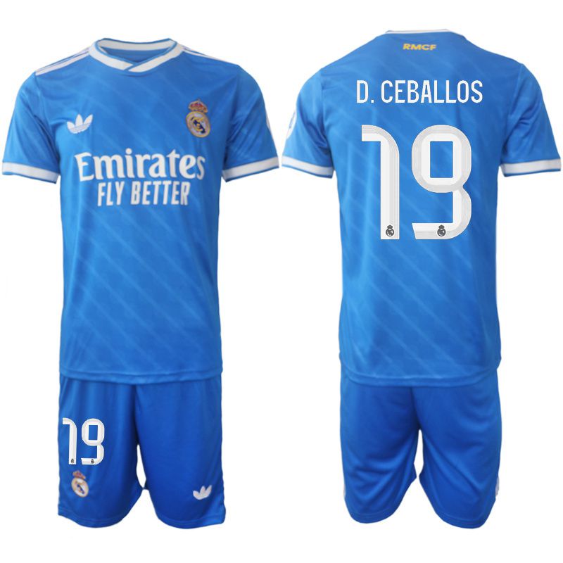 Men 2025-2026 Club Real Madrid away blue #19 Soccer Jersey